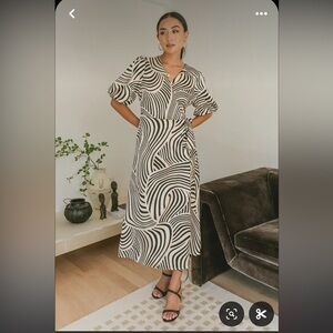 Michaela Printed Dress - bohme